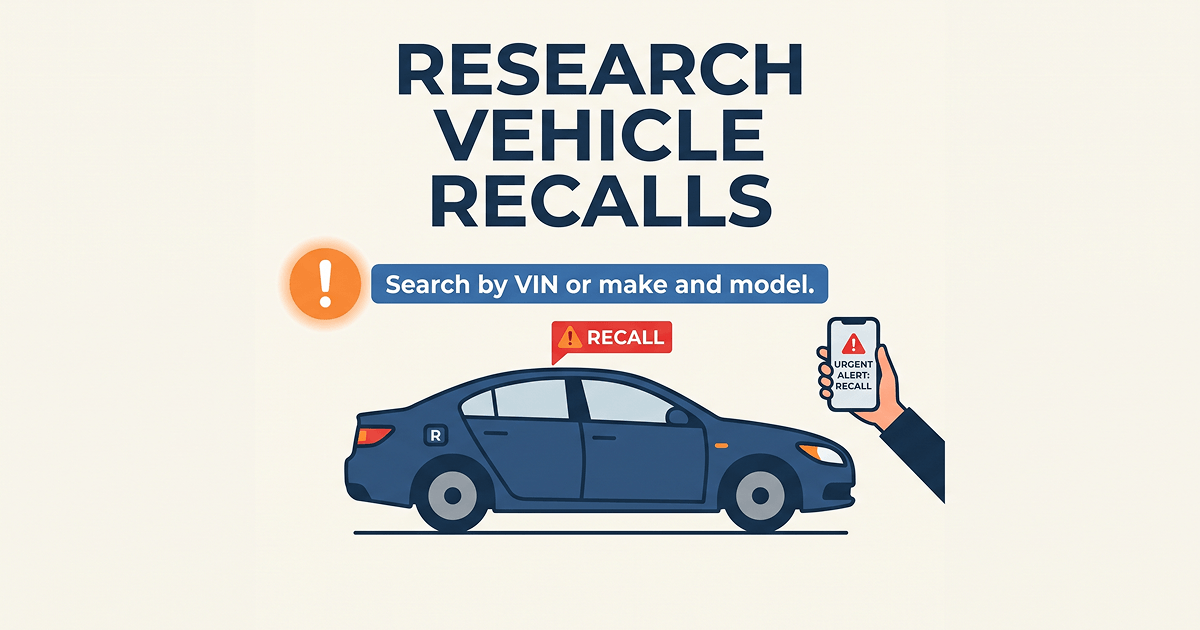 Research Vehicle Recalls Image